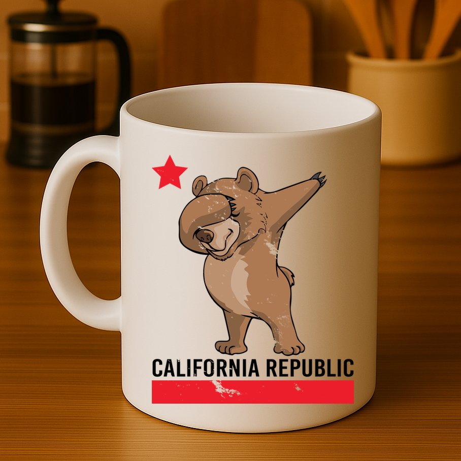 Dabbing California Republic Bear Mug