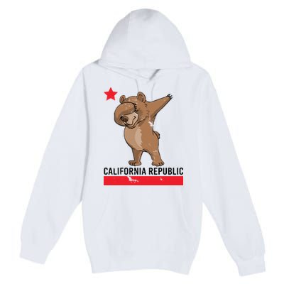 Dabbing California Republic Bear Premium Pullover Hoodie