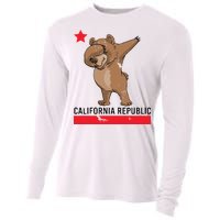 Dabbing California Republic Bear Cooling Performance Long Sleeve Crew