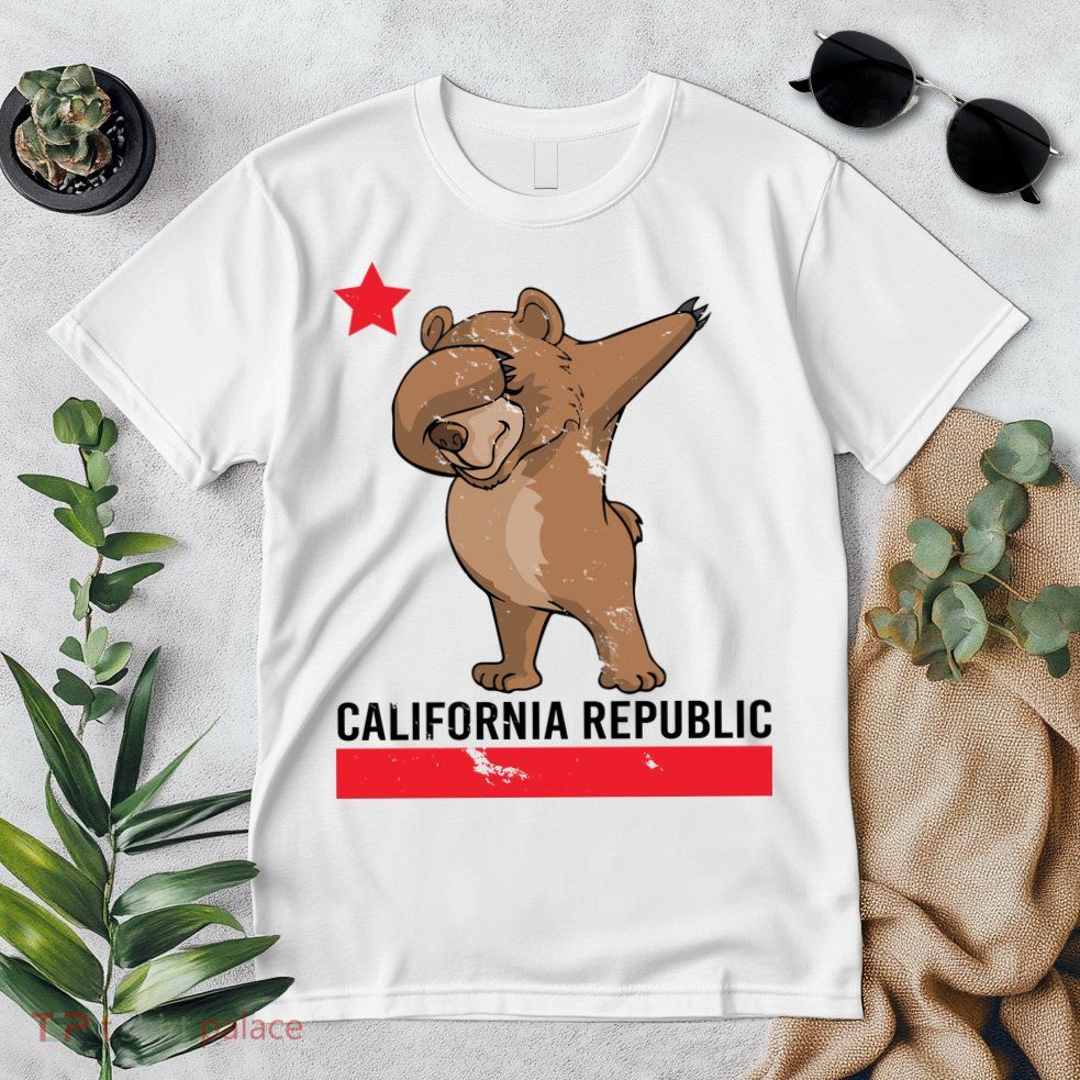 Dabbing California Republic Bear Premium T-Shirt