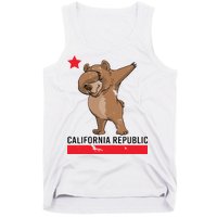 Dabbing California Republic Bear Tank Top