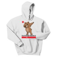 Dabbing California Republic Bear Kids Hoodie