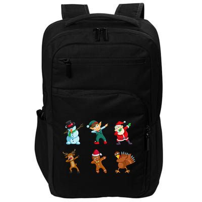 Dabbing Christmas Characters Impact Tech Backpack