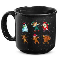 Dabbing Christmas Characters 15oz Campfire Ceramic Mug