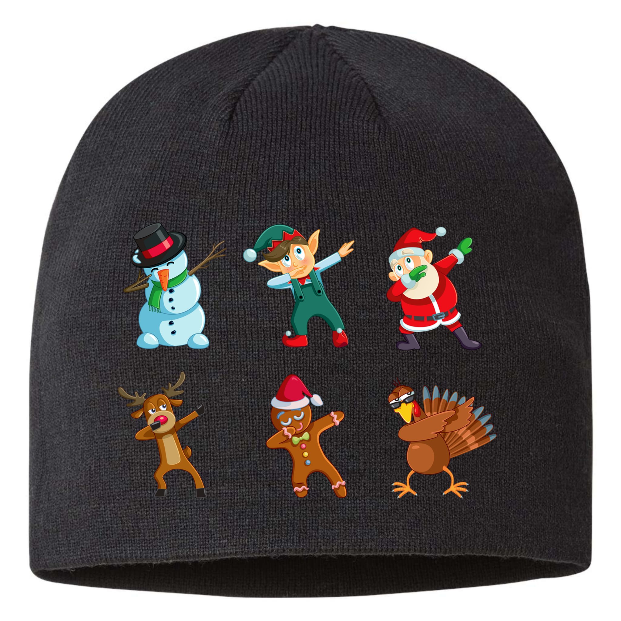 Dabbing Christmas Characters Sustainable Beanie