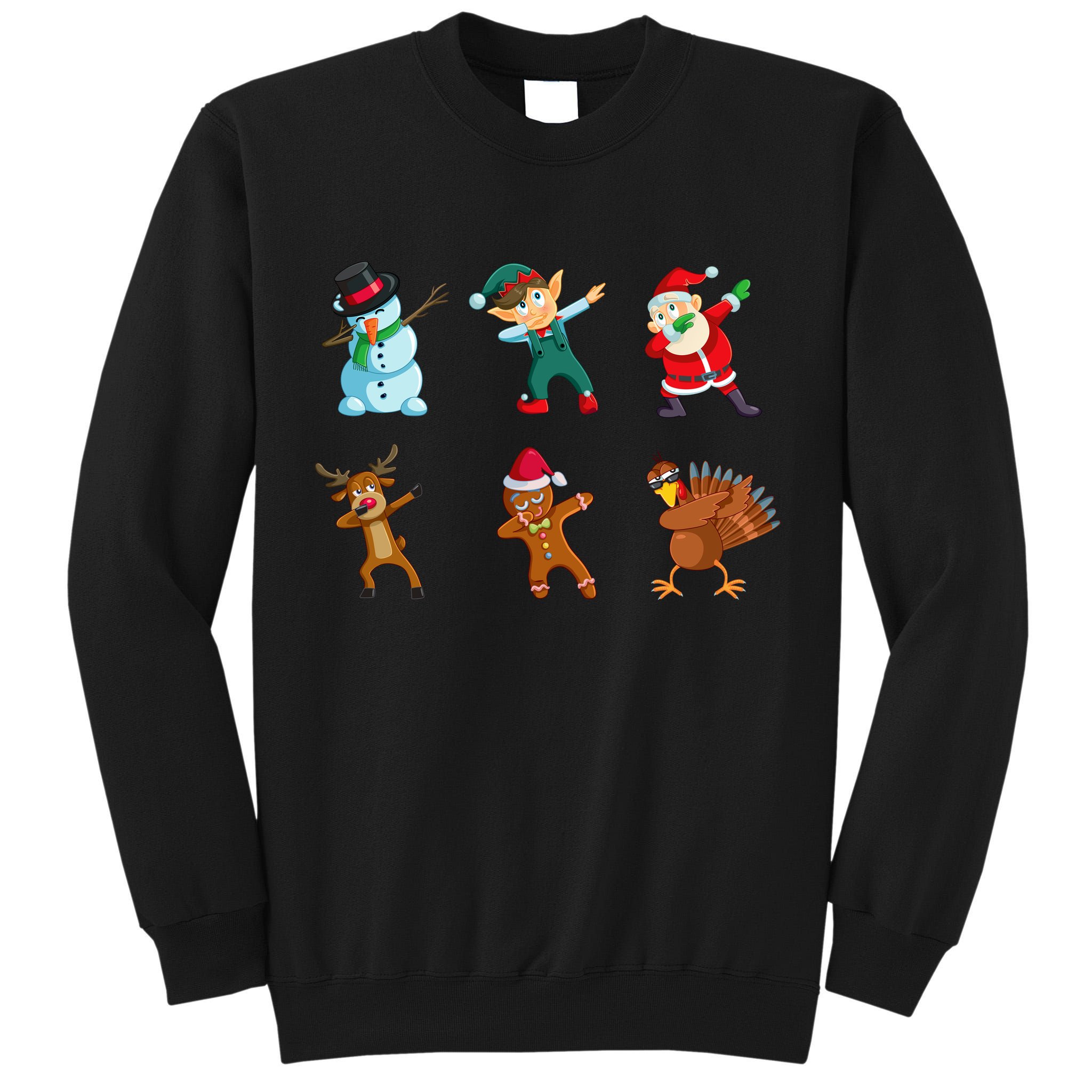 Dabbing Christmas Characters Tall Sweatshirt