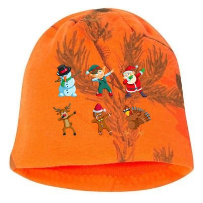 Dabbing Christmas Characters Kati - Camo Knit Beanie