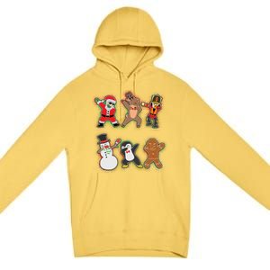 Dabbing Christmas Characters Santa Dab Premium Pullover Hoodie