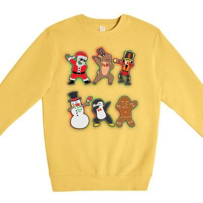 Dabbing Christmas Characters Santa Dab Premium Crewneck Sweatshirt