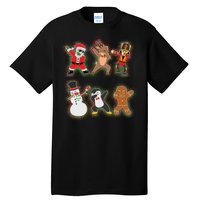 Dabbing Christmas Characters Santa Dab Tall T-Shirt