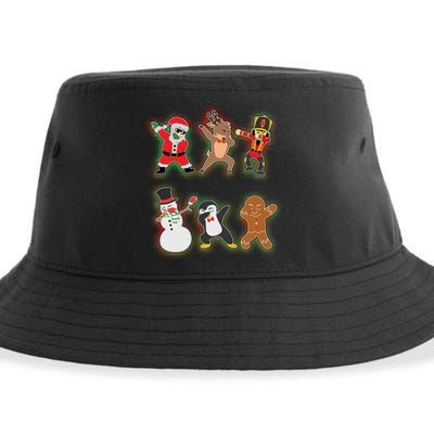 Dabbing Christmas Characters Santa Dab Sustainable Bucket Hat