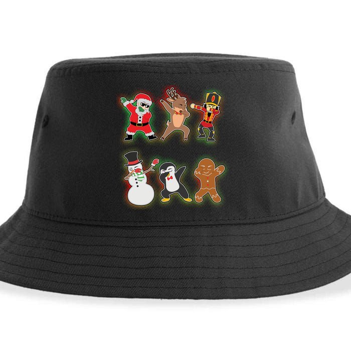 Dabbing Christmas Characters Santa Dab Sustainable Bucket Hat