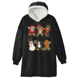 Dabbing Christmas Characters Santa Dab Hooded Wearable Blanket