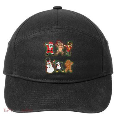 Dabbing Christmas Characters Santa Dab 7-Panel Snapback Hat