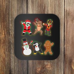 Dabbing Christmas Characters Santa Dab Coaster