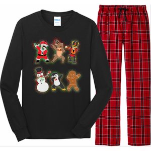 Dabbing Christmas Characters Santa Dab Long Sleeve Pajama Set