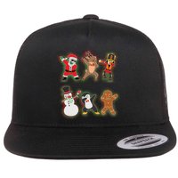 Dabbing Christmas Characters Santa Dab Flat Bill Trucker Hat