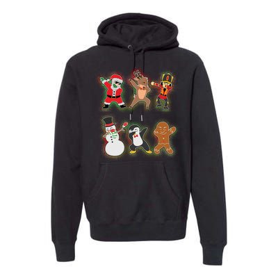 Dabbing Christmas Characters Santa Dab Premium Hoodie