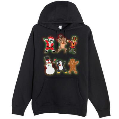 Dabbing Christmas Characters Santa Dab Premium Pullover Hoodie