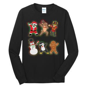 Dabbing Christmas Characters Santa Dab Tall Long Sleeve T-Shirt