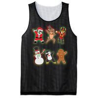 Dabbing Christmas Characters Santa Dab Mesh Reversible Basketball Jersey Tank