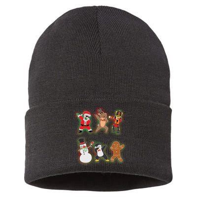 Dabbing Christmas Characters Santa Dab Sustainable Knit Beanie