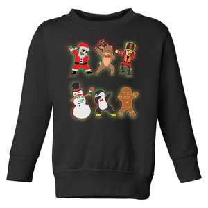 Dabbing Christmas Characters Santa Dab Toddler Sweatshirt