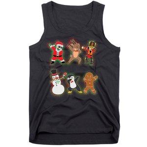 Dabbing Christmas Characters Santa Dab Tank Top