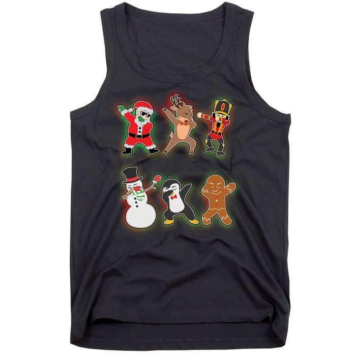 Dabbing Christmas Characters Santa Dab Tank Top