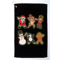 Dabbing Christmas Characters Santa Dab Golf Towel