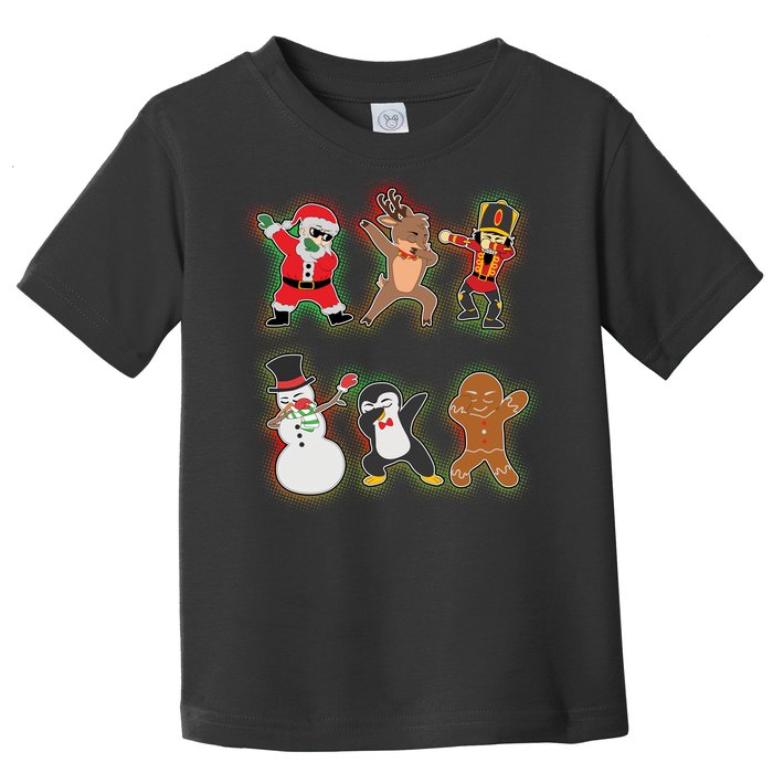 Dabbing Christmas Characters Santa Dab Toddler T-Shirt