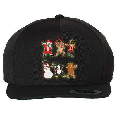 Dabbing Christmas Characters Santa Dab Wool Snapback Cap