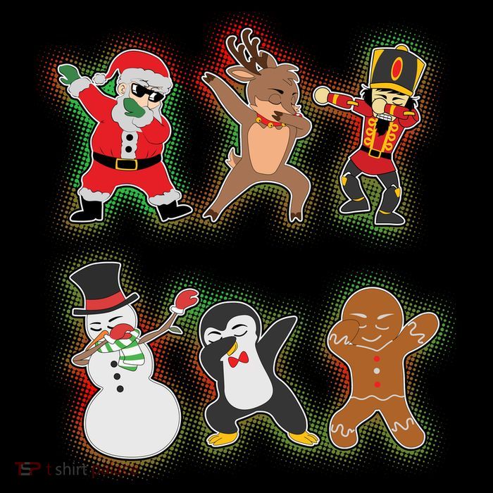Dabbing Christmas Characters Santa Dab Kids T-Shirt