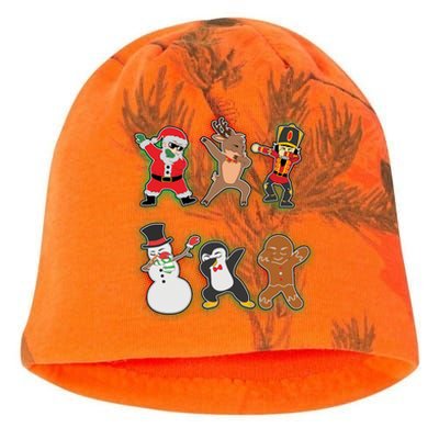 Dabbing Christmas Characters Santa Dab Kati - Camo Knit Beanie