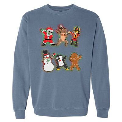 Dabbing Christmas Characters Santa Dab Garment-Dyed Sweatshirt