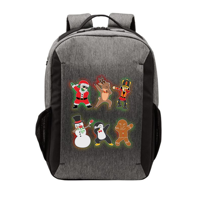 Dabbing Christmas Characters Santa Dab Vector Backpack