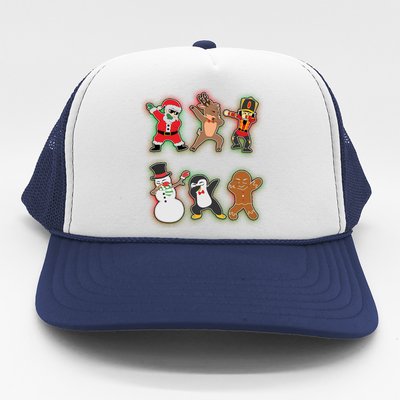 Dabbing Christmas Characters Santa Dab Trucker Hat