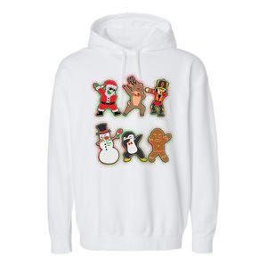 Dabbing Christmas Characters Santa Dab Garment-Dyed Fleece Hoodie