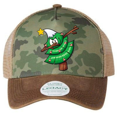 Dabbing Christmas Tree Legacy Tie Dye Trucker Hat
