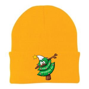 Dabbing Christmas Tree Knit Cap Winter Beanie