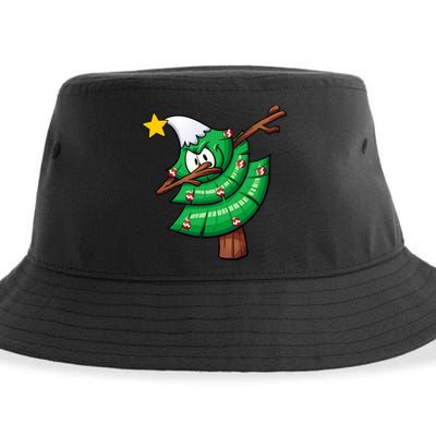 Dabbing Christmas Tree Sustainable Bucket Hat