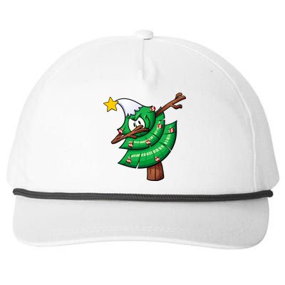 Dabbing Christmas Tree Snapback Five-Panel Rope Hat