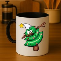 Dabbing Christmas Tree Mug