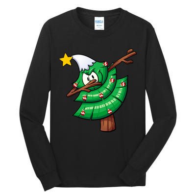 Dabbing Christmas Tree Tall Long Sleeve T-Shirt