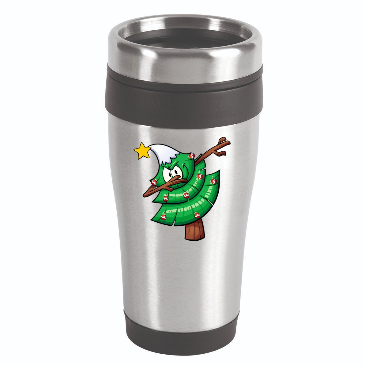 Dabbing Christmas Tree 16oz Travel Tumbler