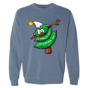 Dabbing Christmas Tree Garment-Dyed Sweatshirt