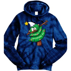 Dabbing Christmas Tree Tie Dye Hoodie