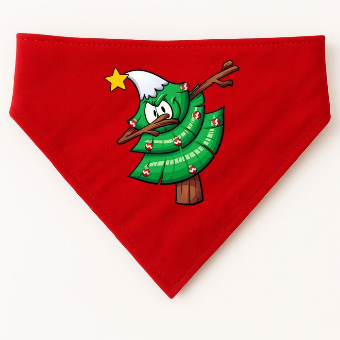 Dabbing Christmas Tree USA-Made Doggie Bandana