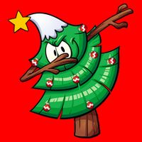 Dabbing Christmas Tree USA-Made Doggie Bandana