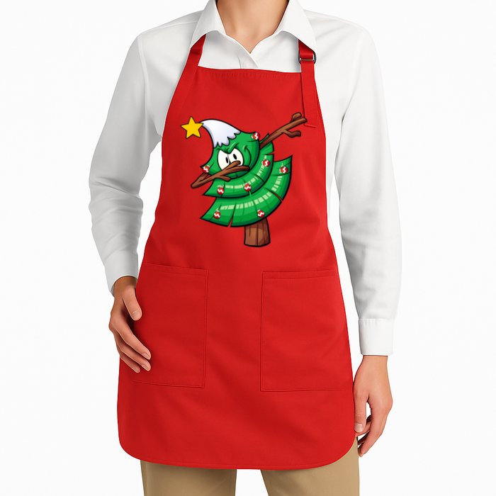 Dabbing Christmas Tree Apron